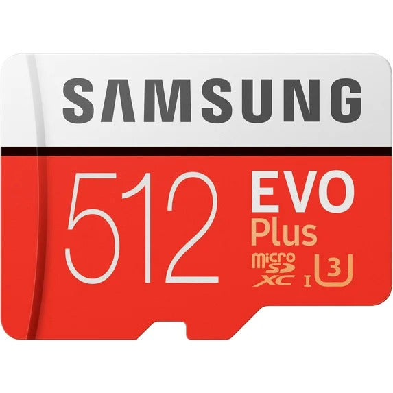 Samsung EVO Plus 4K MicroSDXC 512GB Flash Memory Card U3