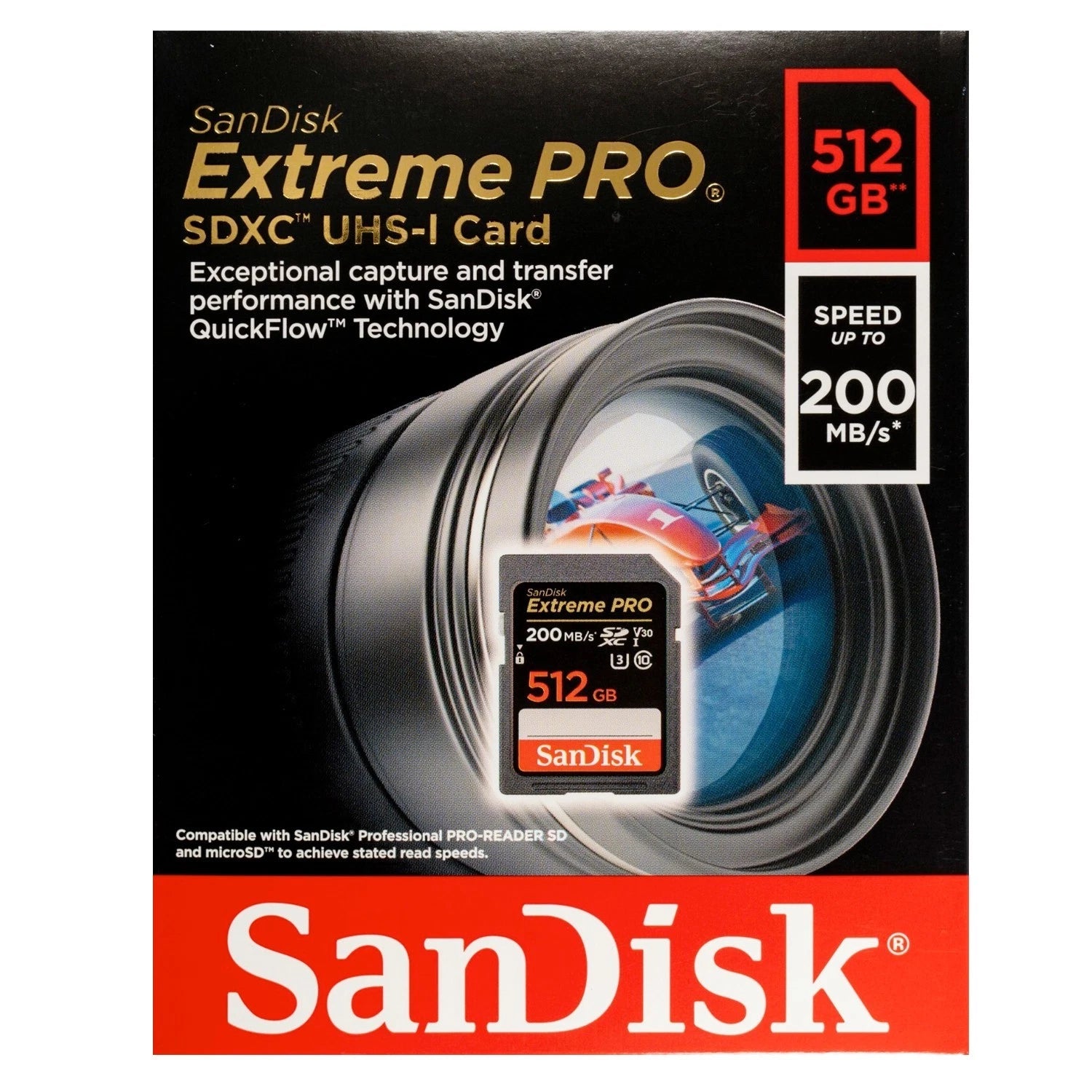 Sandisk Extreme Pro SDXC Memory Card Class 10  512GB